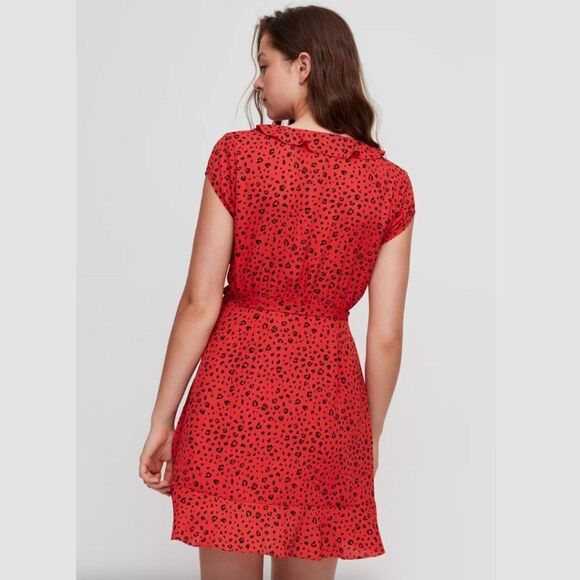 Aritzia Sunday Best Savoy Dress in High Risk Red/Black - Picture 6 of 6